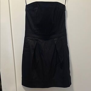 Elegant Navy Strapless Dress